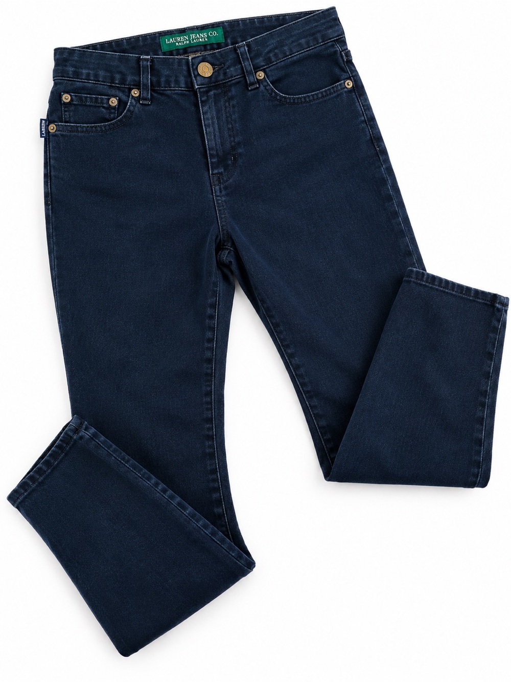 Lauren Jeans Co Ralph Lauren Black 100% Cotton Jeans Petite 4P